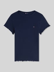 t-shirt o kroju slim fit z mieszanki bawełny od Tommy Jeans - 46