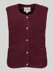 Regular Fit Weste in Teddyfell-Optik Modell 'BABY' von ONLY Bordeaux - 18