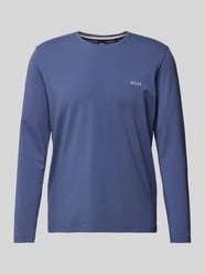 Longsleeve mit Label-Stitching von BOSS Blau - 8