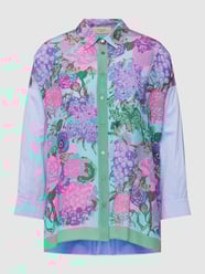 Bluse mit Seiden-Anteil in 2-Tone-Machart Modell 'ORATA' von Weekend Max Mara Grün - 2