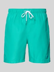 Regular Fit Badehose mit Label-Patch Modell 'Mike' von Shiwi - 5