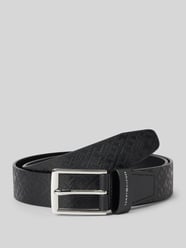 Leren riem met structuurmotief, model 'BUSINESS MONOGRAM' van Tommy Hilfiger - 15