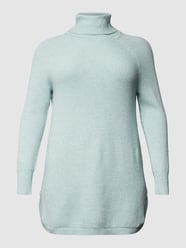 PLUS SIZE Strickpullover mit Rollkragen von ONLY CARMAKOMA Blau - 19