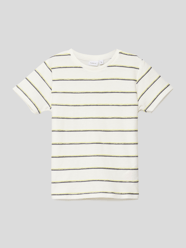 T-Shirt mit Streifenmuster von Name It Weiß - 6