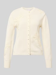 Gebreid vest met bloemenapplicaties van Jake*s Collection - 6