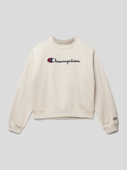 Sweatshirt mit Label-Print von CHAMPION Beige - 4