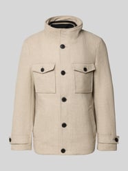 Jas met opstaande kraag van Christian Berg Men Beige - 6