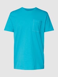 T-shirt met borstzak van Esprit Blauw / turquoise - 12