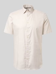 Koszula o kroju slim fit biznes z bawełny z kołnierzykiem typu kent od Jake*s - 5