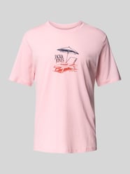 T-Shirt mit Motiv-Print Modell 'ALMERIA' von Jack & Jones Pink - 27