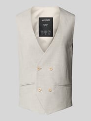Regular Fit Anzugweste mit feinem Webstrukturmuster von s.Oliver BLACK LABEL - 24
