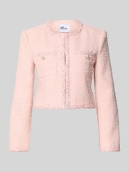 Cropped Jacke in Bouclé-Optik von Self-Portrait - 1