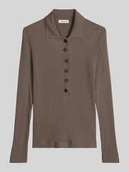 Slim Fit Pullover aus Baumwoll-Modal-Mix von Marc O'Polo Beige - 33
