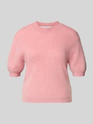 Strickpullover aus Kaschmir-Woll-Mix mit 1/2-Arm von HERZENS Pink - 2