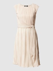 Knielange jurk met plissévouwen van DKNY Blauw - 10