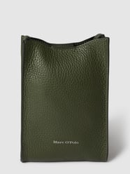 Torba na ramię z detalami z logo model ‘Beth’ od Marc O'Polo Zielony - 34