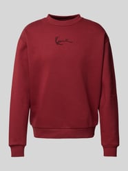 Sweatshirt mit Label-Stitching von KARL KANI Bordeaux - 20