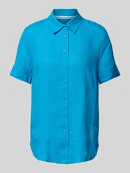 Linnen blouse in effen design van Brax - 18