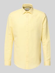 Slim Fit Freizeithemd aus Leinen-Baumwoll-Mix von Jake*s - 42