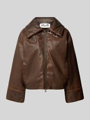 Lederjacke mit Schnallen-Detail Modell 'BAANI' von BAUM & PFERDGARTEN - 9