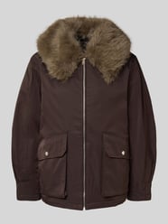 Regular fit bomberjack met afneembare kraag van imitatiebont, model 'SEOUL' van Vero Moda - 25