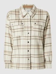 Bluse mit Karomuster Modell 'Reeta' von MOSS COPENHAGEN Weiß - 48