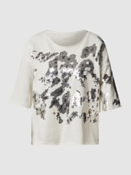 Sweatshirt met pailletten van Marc Cain Wit - 6