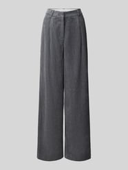 Wide Leg Bundfaltenhose aus Cord von COMMA - 1