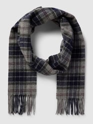 Schal aus Lanawolle mit Tartan-Muster von Barbour Blau - 47