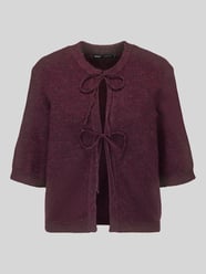 Regular Fit Strickjacke mit Schnürung Modell 'SIMONI' von ONLY Bordeaux - 14