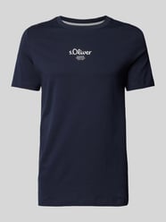 T-Shirt mit Label-Print von s.Oliver RED LABEL Blau - 32