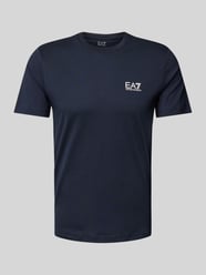 T-Shirt aus reiner Baumwolle Modell 'TRAIN CORE' von EA7 Emporio Armani Blau - 6