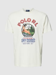 T-Shirt mit Rundhalsausschnitt von Polo Ralph Lauren Weiß - 32
