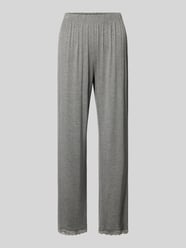 Regular fit pyjamabroek met kant, model 'Jasmin' van CCDK Copenhagen Grijs / zwart - 4