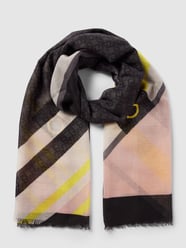Schal mit Allover-Muster von Liu Jo White Schwarz - 48