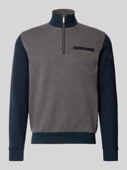 Sweatshirt mit Label-Details von bugatti Beige - 43