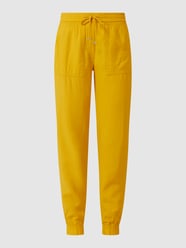 Comfortbroek van viscosemix van Christian Berg Woman Geel - 6