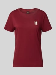 Regular fit T-shirt van puur katoen, model 'ESOGO_3' van BOSS Orange Bordeaux - 14