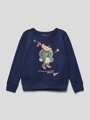 Sweatshirt mit Motiv-Print von Polo Ralph Lauren Kids Blau - 32