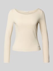 Shirt met lange mouwen en geribde boothals van Guess - 41