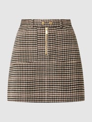 Spódnica mini z dodatkiem wełny od Scotch & Soda Beżowy - 32