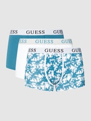 Trunks mit Logo-Bund im 3er-Pack Modell 'JOE BOXER TRUNK 3 PACK' von Guess Blau / Türkis - 27