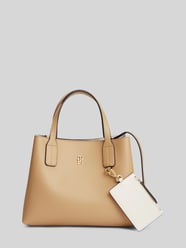 Henkeltasche mit Anhänger für Kleinigkeiten von Tommy Hilfiger Beige - 13