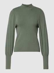 Sweter z dzianiny ze stójką model ‘HOLLYKARISPUFF’ od Vero Moda Zielony - 21