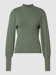 Gebreide pullover met opstaande kraag, model 'HOLLYKARISPUFF' van Vero Moda Groen - 44