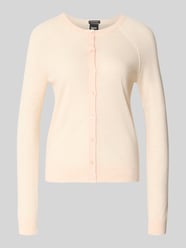 Regular Fit Strickjacke aus reiner Schurwolle Modell 'FONAMI' von BOSS Pink - 48