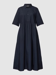 Hemdbusenkleid mit kurzer Knopfleiste von Jake*s Collection Blau - 23