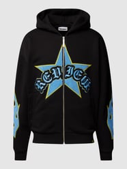 Sweatjack met labeldetail van REVIEW Zwart - 40