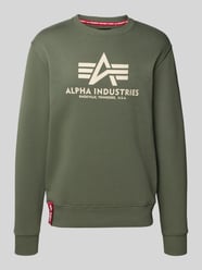 Sweatshirt mit Label-Print von Alpha Industries - 21