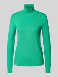 Sweter z golfem o kroju slim fit z mieszanki wiskozy w imitacji dzianiny od Jake*s Casual - 34